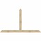 Ekena Millwork Portland Rough Sawn Timber Gable Bracket, Douglas Fir, 108"W x 63"H x 4"D x 6"F, 14/12 Pitch GBW108X63X0406POR00RDF - alternate 1